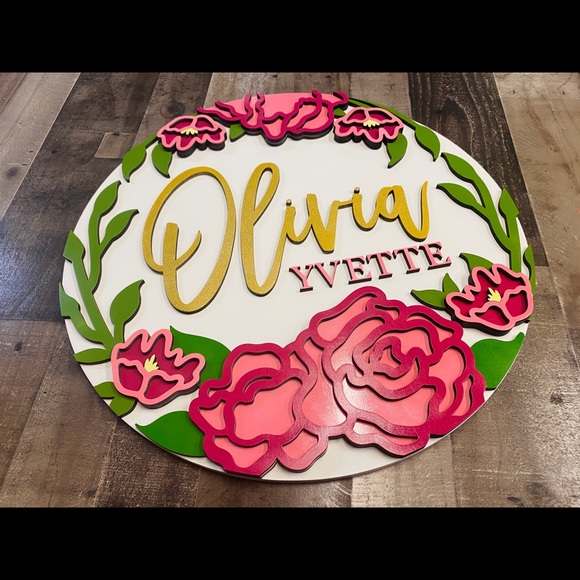 Custom Nursery Sign - Picture 6 of 7